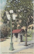 Fountain Entrance to Park. Monrovia, California